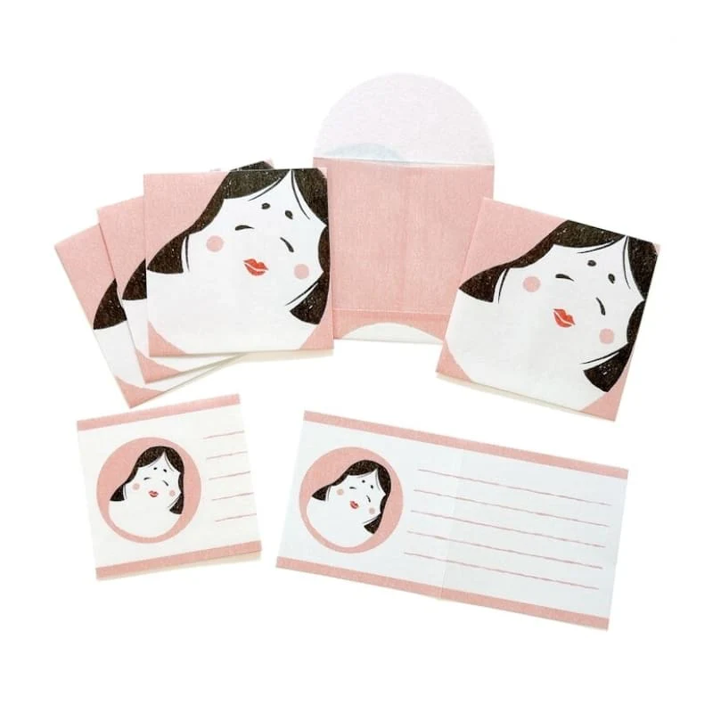 Japanse Briefpapierset – Pochibumi Otafuku - Afbeelding 3